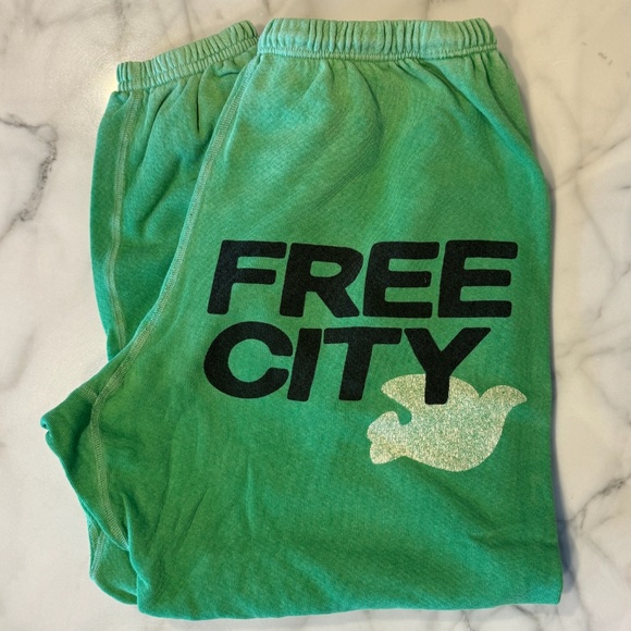 freecity Pants - FREE CITY Lets Go OG Sweatpants in School Green size small